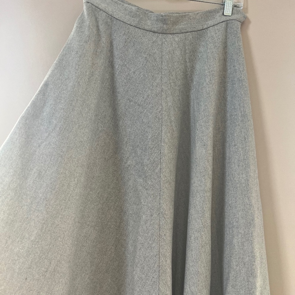 Polo Ralph Lauren Purple Label 'A Line' Skirt - Size 4 - Gray (with pockets)